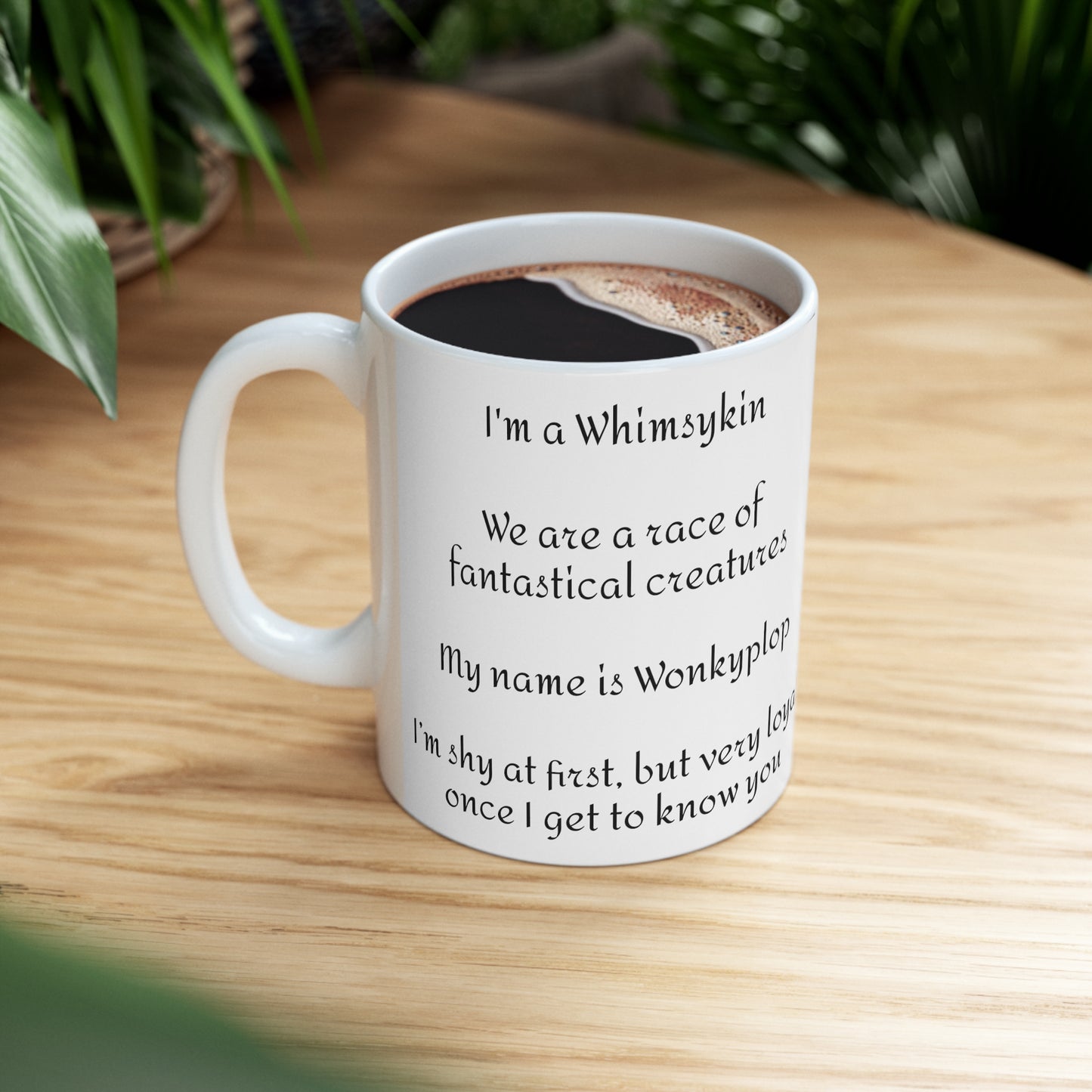 Whimsykins Mug (White) - Wonkyplop